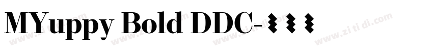 MYuppy Bold DDC字体转换